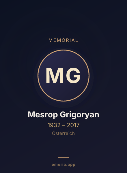 Memorial portrait of Mesrop Grigoryan