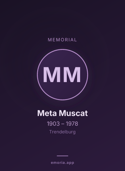 Memorial portrait of Meta Muscat