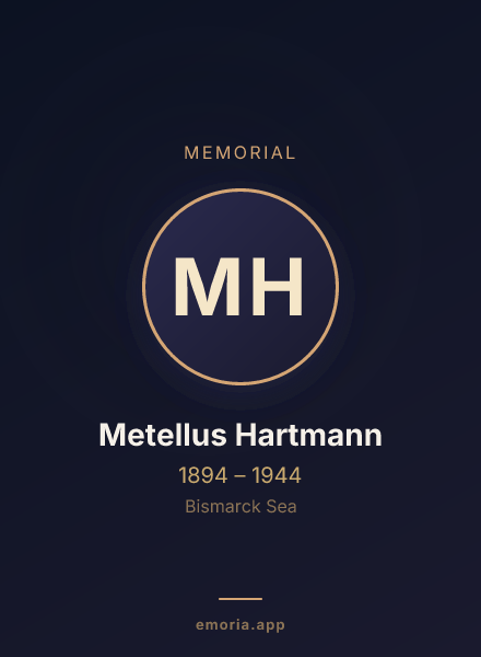 Memorial portrait of Metellus Hartmann