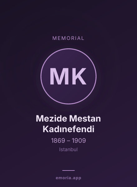 Memorial portrait of Mezide Mestan Kadınefendi