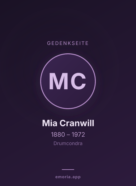 Gedenkportrait von Mia Cranwill