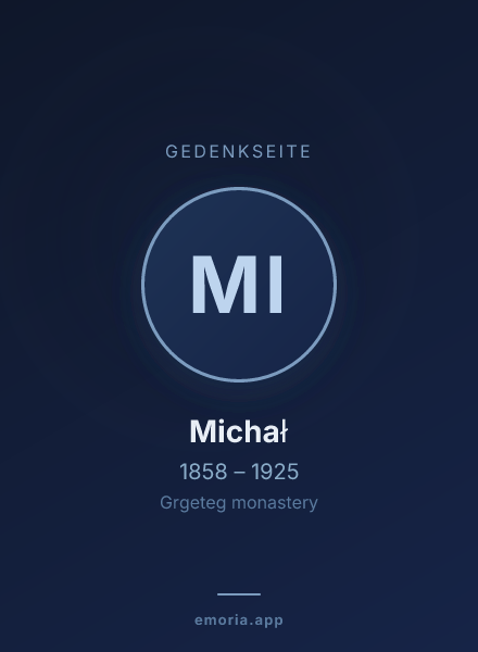 Gedenkportrait von Michał