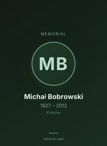 Memorial portrait of Michał Bobrowski
