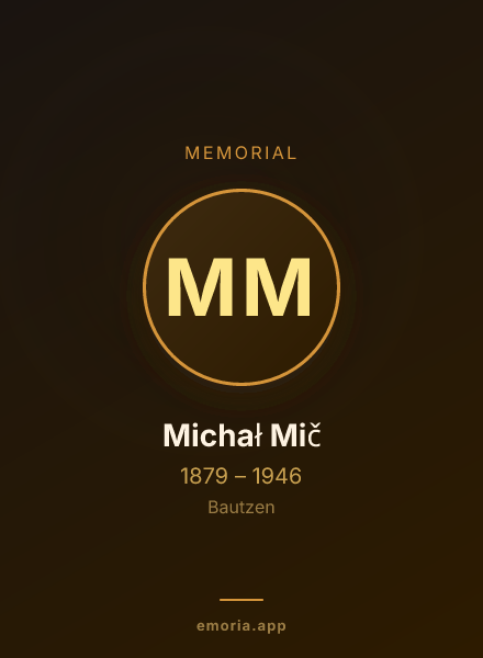 Memorial portrait of Michał Mič