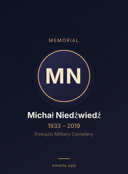 Memorial portrait of Michał Niedźwiedź
