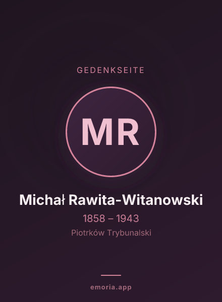 Gedenkportrait von Michał Rawita-Witanowski