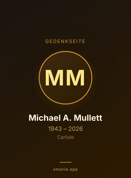 Gedenkportrait von Michael A. Mullett