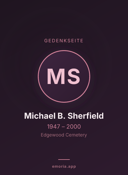 Gedenkportrait von Michael B. Sherfield