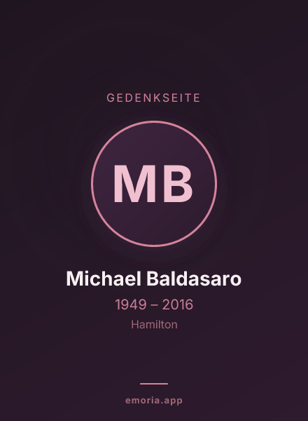 Gedenkportrait von Michael Baldasaro
