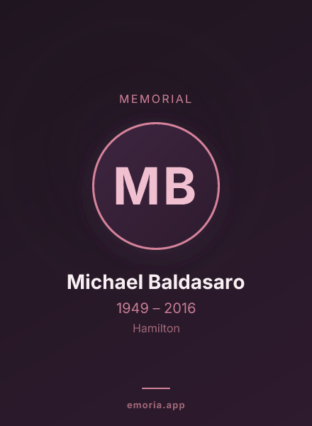 Memorial portrait of Michael Baldasaro