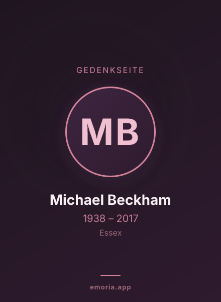 Gedenkportrait von Michael Beckham