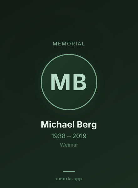 Memorial portrait of Michael Berg