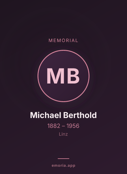 Memorial portrait of Michael Berthold