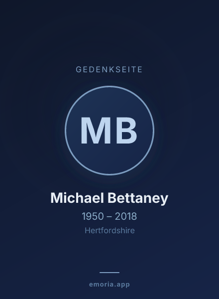 Gedenkportrait von Michael Bettaney