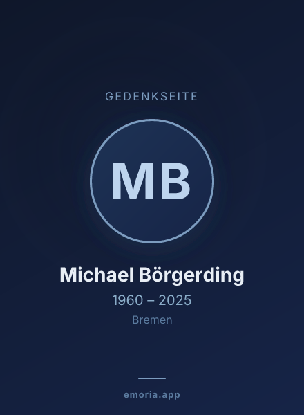 Gedenkportrait von Michael Börgerding