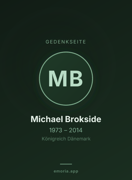 Gedenkportrait von Michael Brokside