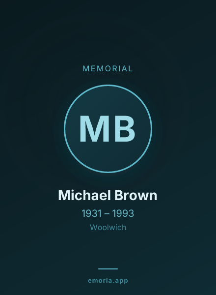 Memorial portrait of Michael Brown