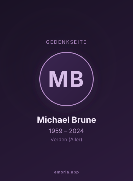 Gedenkportrait von Michael Brune
