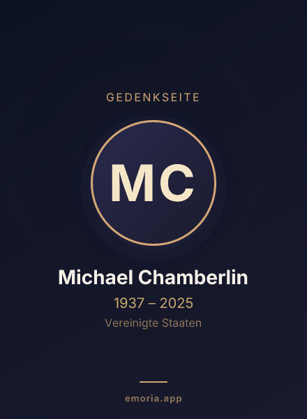 Gedenkportrait von Michael Chamberlin
