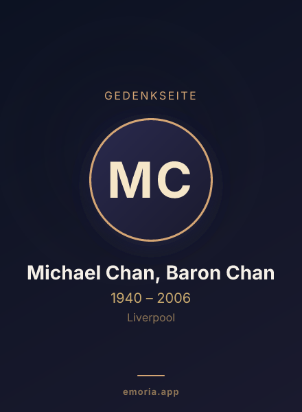 Gedenkportrait von Michael Chan, Baron Chan