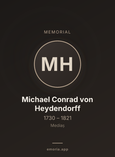 Memorial portrait of Michael Conrad von Heydendorff