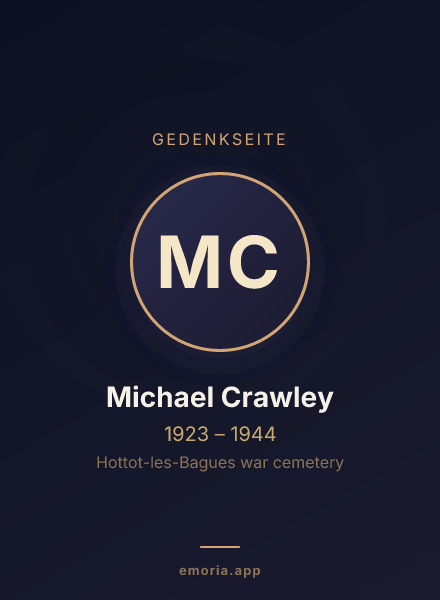 Gedenkportrait von Michael Crawley