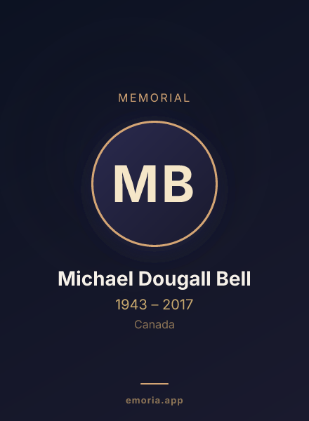 Memorial portrait of Michael Dougall Bell