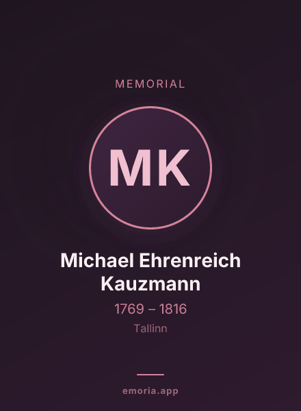 Memorial portrait of Michael Ehrenreich Kauzmann