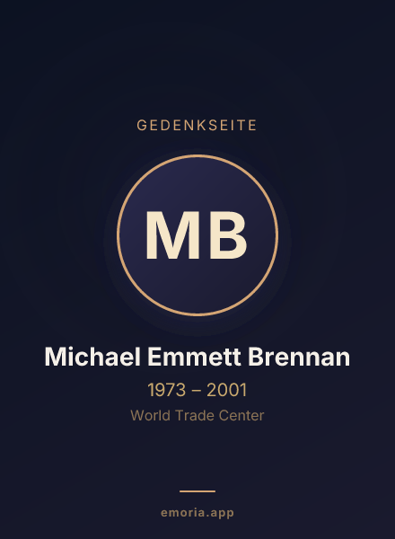 Gedenkportrait von Michael Emmett Brennan