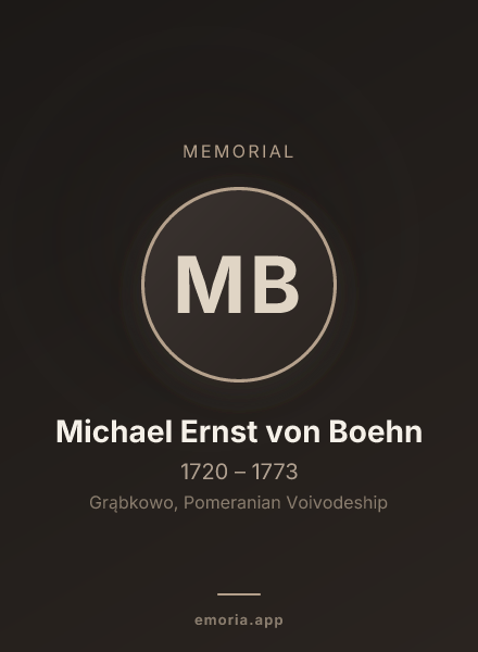 Memorial portrait of Michael Ernst von Boehn