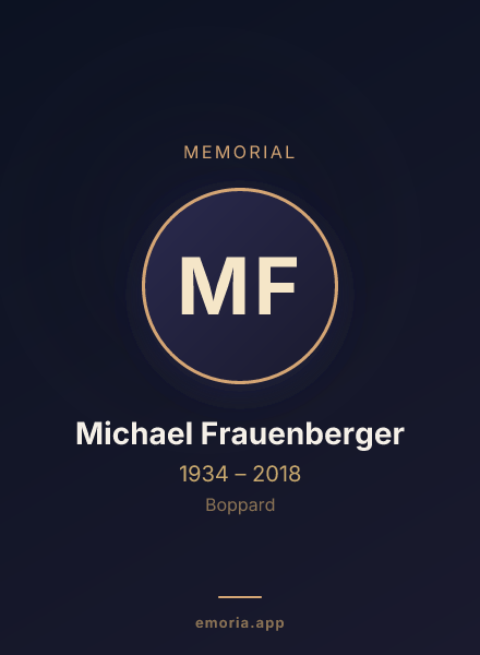 Memorial portrait of Michael Frauenberger