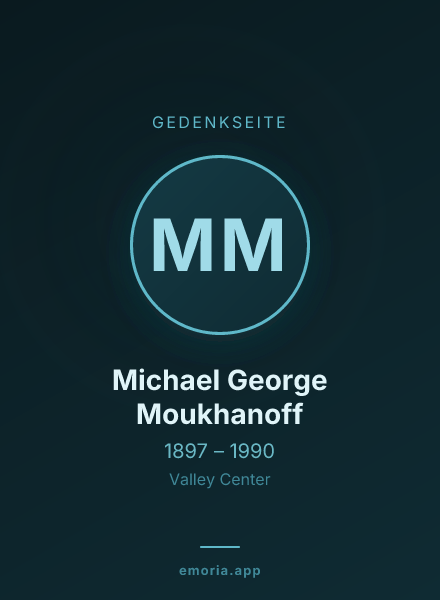 Gedenkportrait von Michael George Moukhanoff