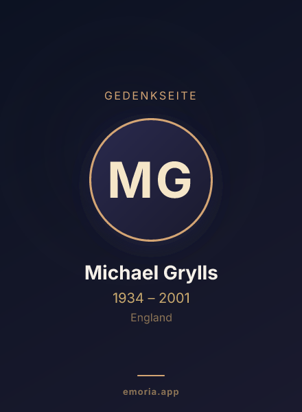 Gedenkportrait von Michael Grylls