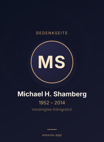 Gedenkportrait von Michael H. Shamberg