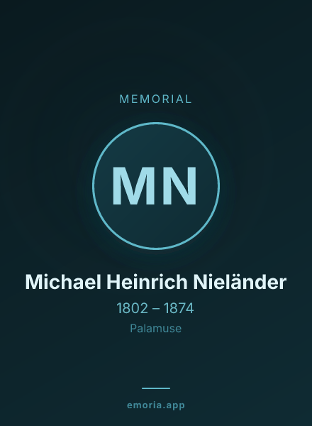 Memorial portrait of Michael Heinrich Nieländer