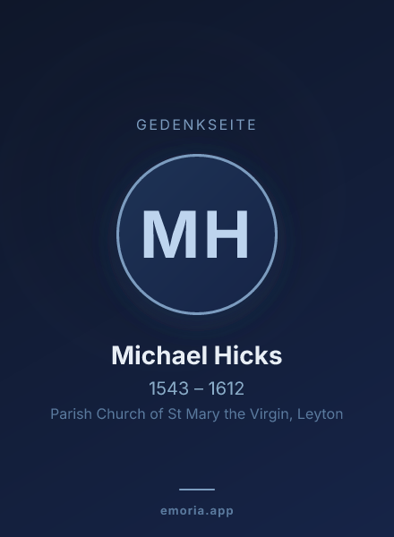 Gedenkportrait von Michael Hicks