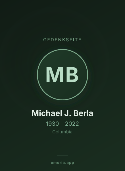 Gedenkportrait von Michael J. Berla