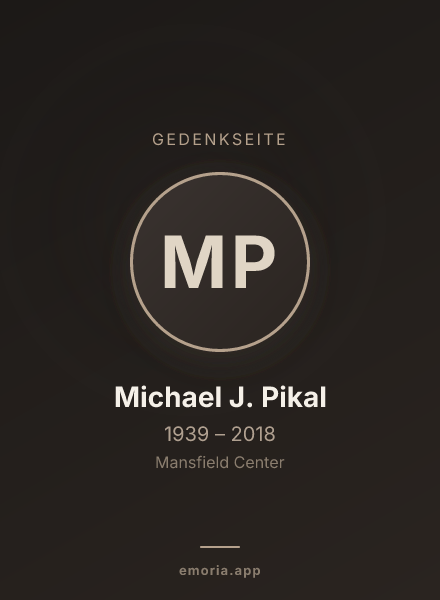 Gedenkportrait von Michael J. Pikal