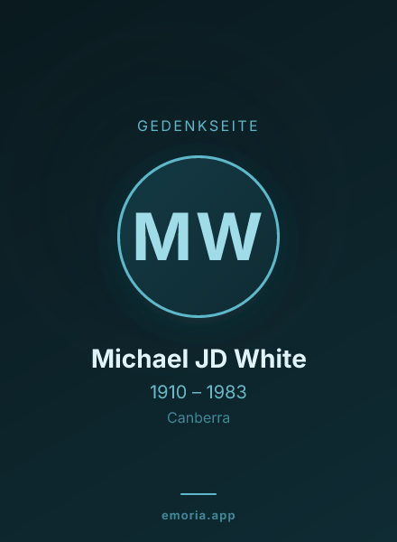 Gedenkportrait von Michael JD White