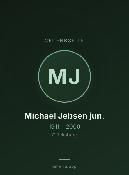 Gedenkportrait von Michael Jebsen jun.