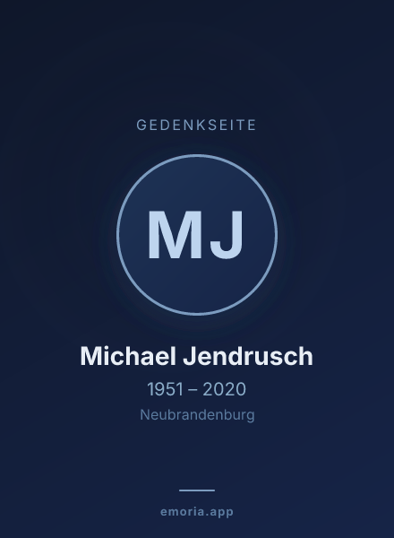 Gedenkportrait von Michael Jendrusch