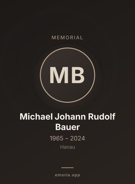 Memorial portrait of Michael Johann Rudolf Bauer