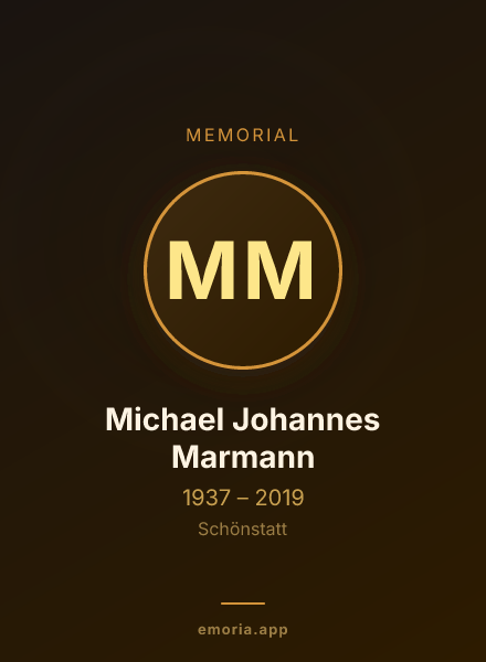 Memorial portrait of Michael Johannes Marmann
