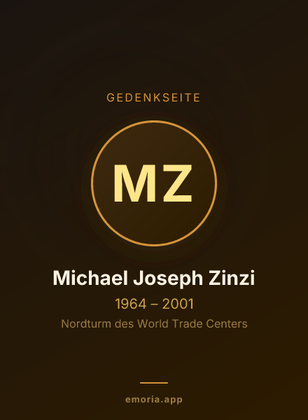 Gedenkportrait von Michael Joseph Zinzi