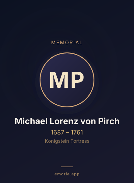 Memorial portrait of Michael Lorenz von Pirch