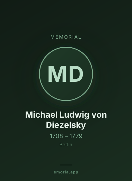Memorial portrait of Michael Ludwig von Diezelsky