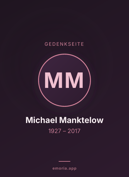 Gedenkportrait von Michael Manktelow