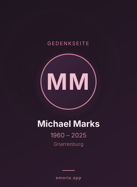 Gedenkportrait von Michael Marks