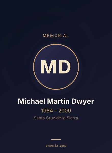 Memorial portrait of Michael Martin Dwyer
