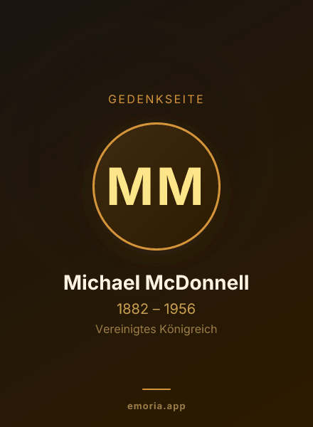 Gedenkportrait von Michael McDonnell